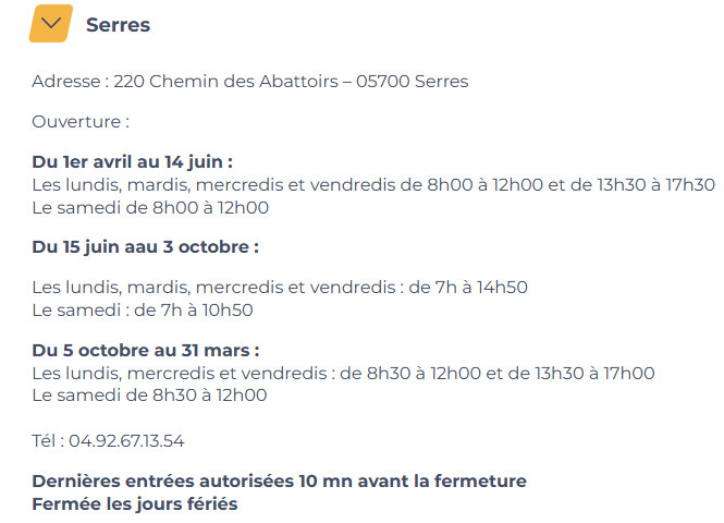 horaires